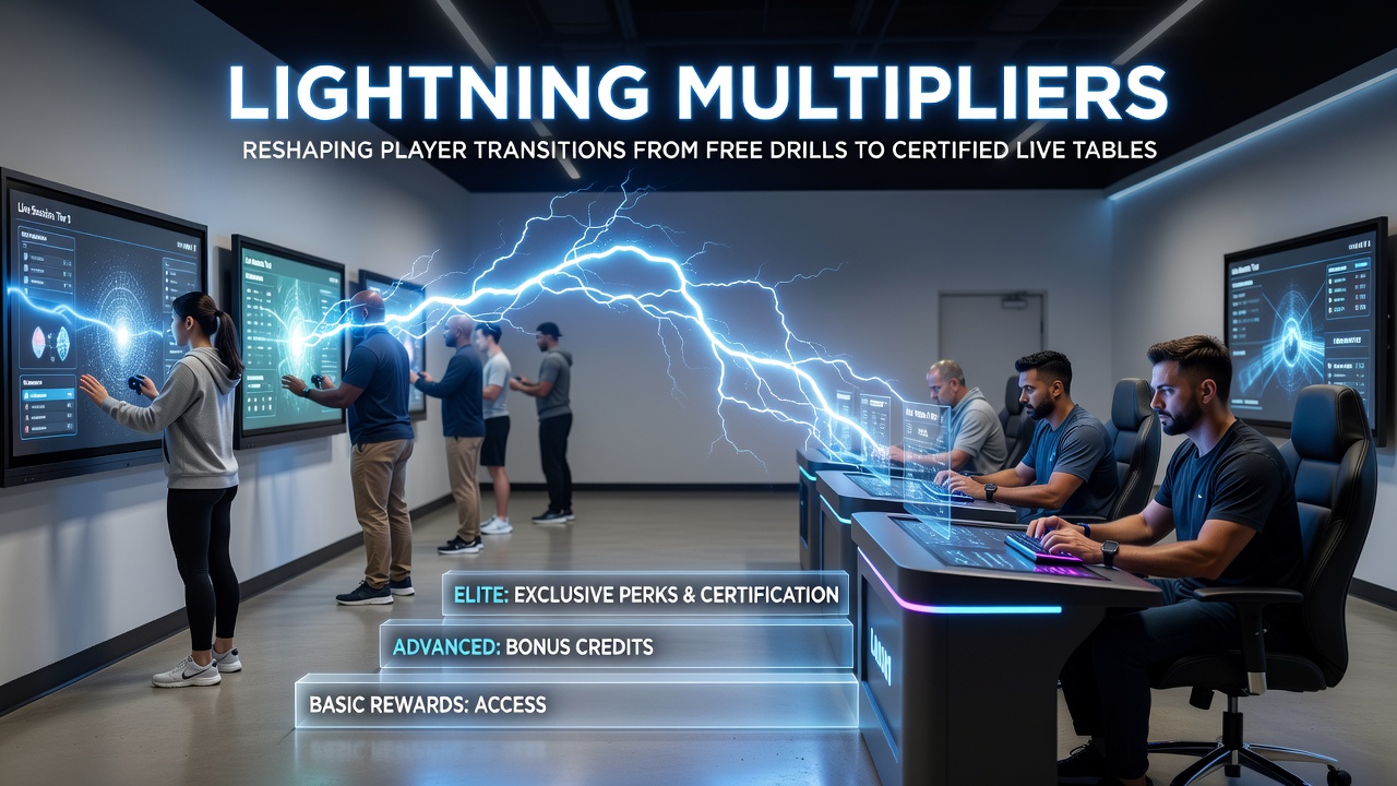 Lightning-Multiplikatoren in der Roulette-Entwicklung von Übungsmodi zu Live-Tischen