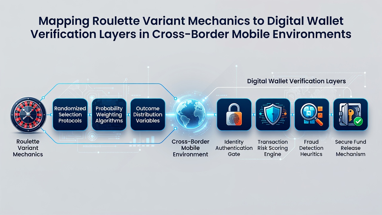 Darstellung grenzüberschreitender Wallet-Verifizierung in mobilen Roulette-Apps
